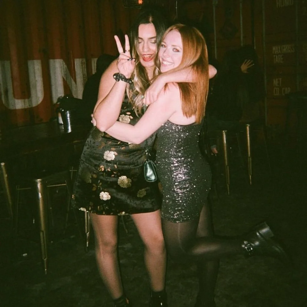 Black & Gold Floral Dress - Picture 3 of 6